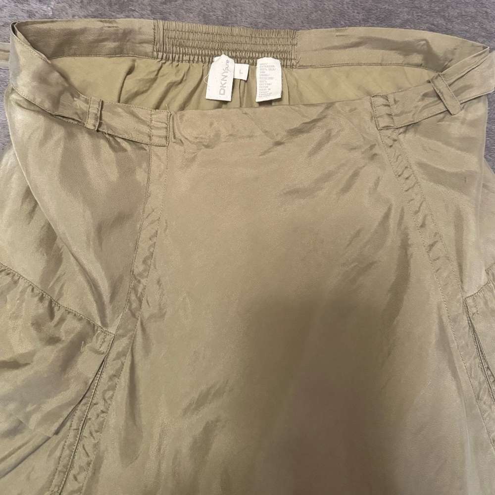 Dkny pure Asymmetrical Green Bubble Midi Skirt - Picture 13 of 16